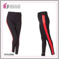 2015 Damen Gestreifte Hose Nähen Yoga Fitness Leggings (SNXX004)